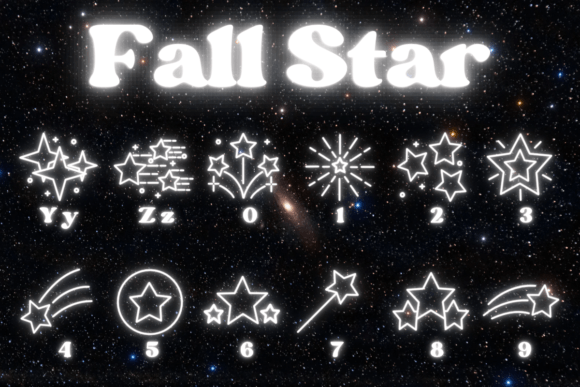 Fall Star Font - Preview 3