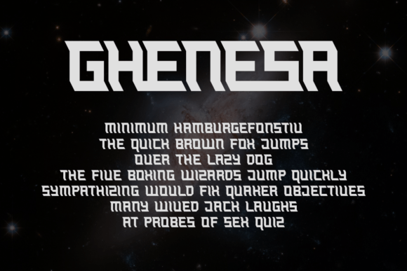 Ghenesa Font - Preview 2