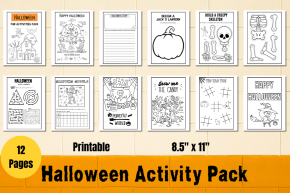 Halloween Printable Activity Pages
