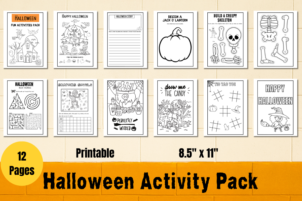 Halloween Printable Activity Pages