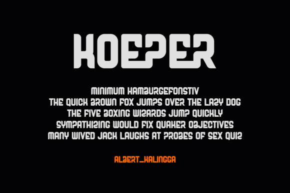 Koeper Font PNG with transparent background - Preview 3