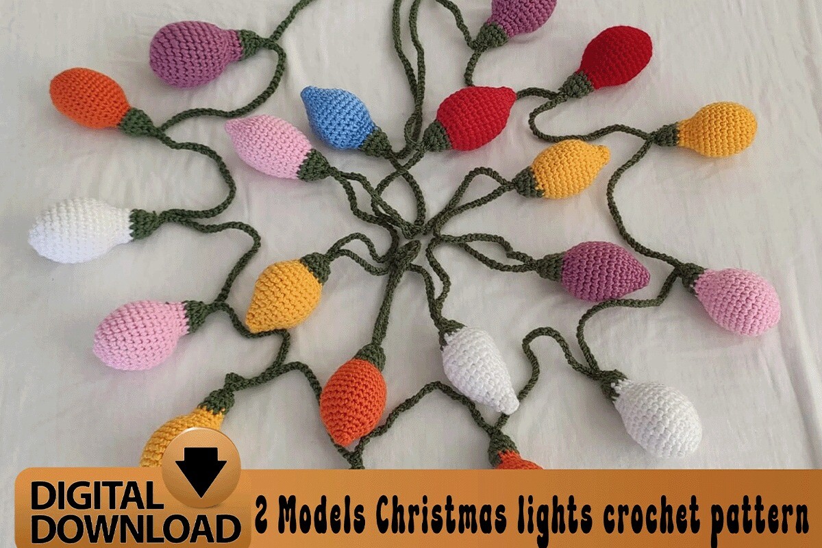 Light Bulb Garland Crochet Pattern