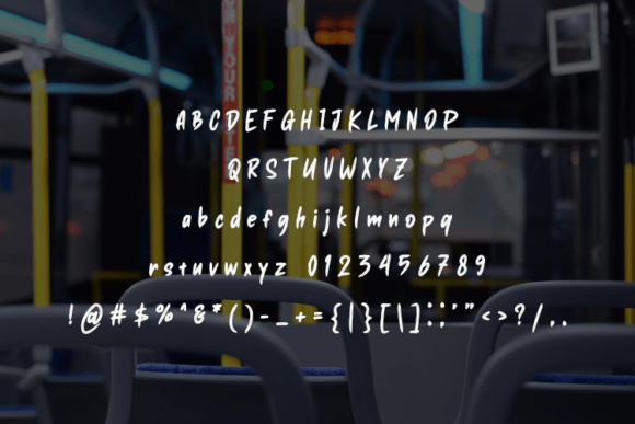 Mistrans Font PNG with transparent background - Preview 1