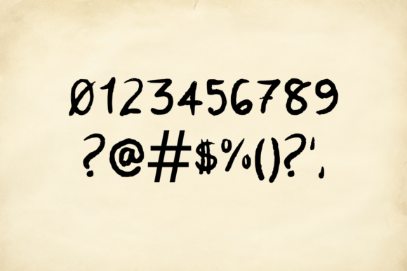 Nostalgic Notes Font PNG with transparent background - Preview 2