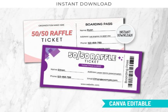 Personalized Raffle Ticket Templates