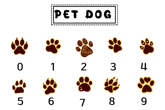 Pet Dog Font PNG with transparent background - Preview 3