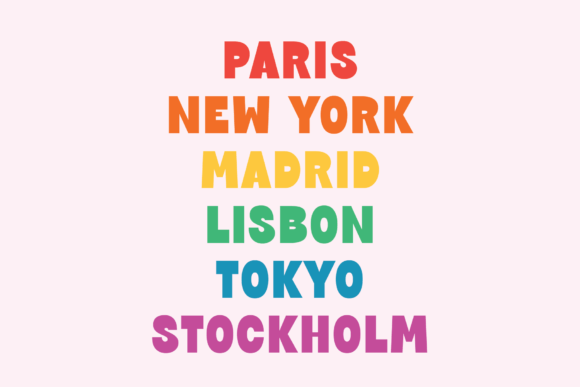 Quirk Bounce Font PNG with transparent background - Preview 5