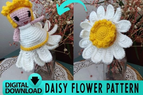 Reversible Daisy Flower Crochet Pattern