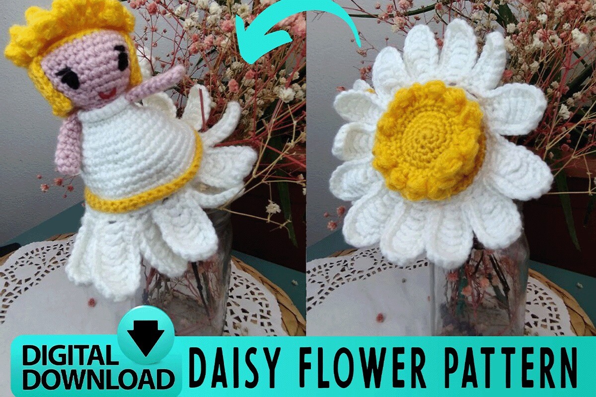 Reversible Daisy Flower Crochet Pattern