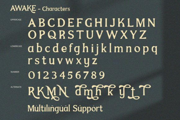 Awake Font - Preview 4