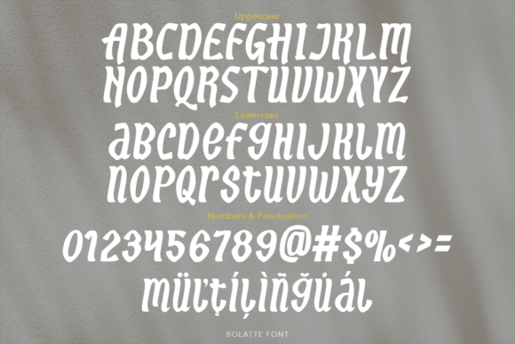 Bolatte Font - Preview 4