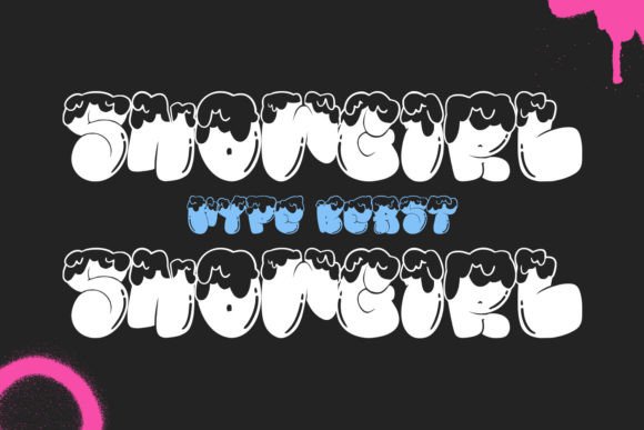 Bubble Snow Font - Preview 4