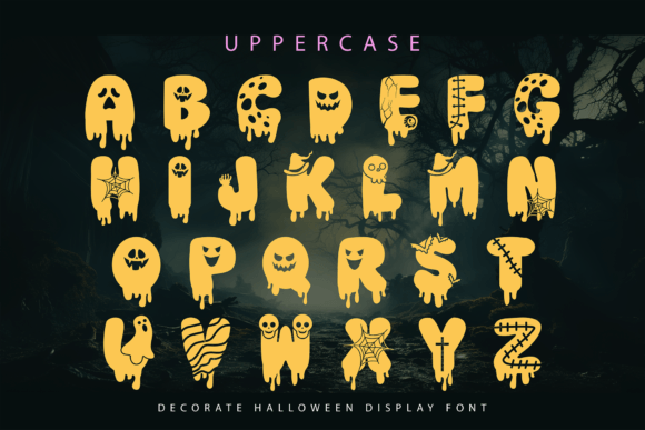 Cute Halloween Ghost Font PNG with transparent background - Preview 2