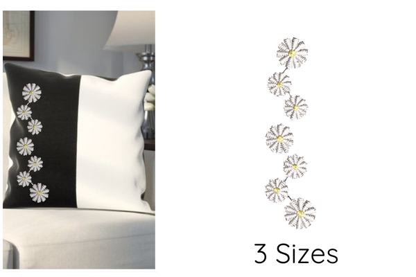 Floral Border Embroidery Design