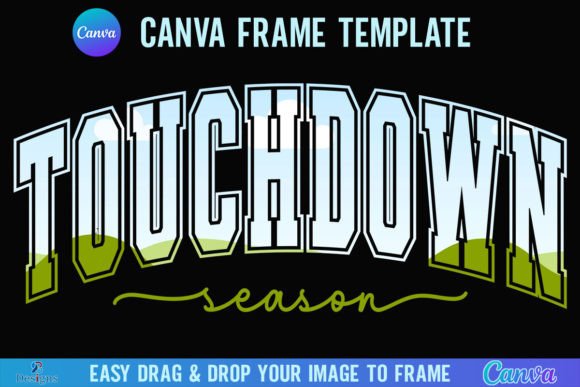 Football Canva Frame Touchdown Season