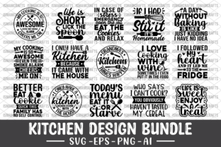 Kitchen Design Bundle SVG Graphic by IsmamCrafts · Creative Fabrica
