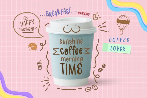 Pen and Paper Font PNG with transparent background - Preview 1