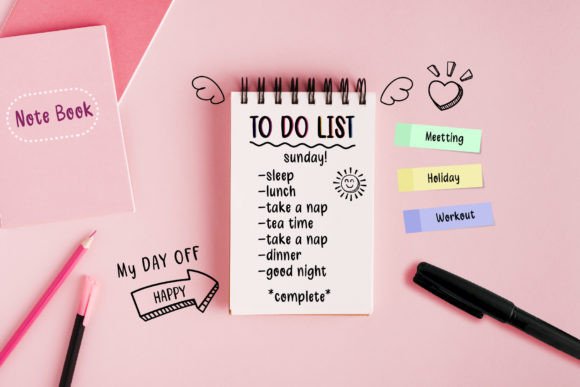 Pen and Paper Font PNG with transparent background - Preview 6