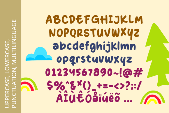 Picko Font PNG with transparent background - Preview 4