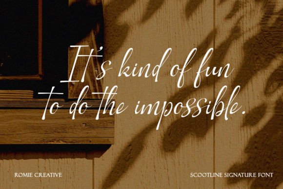 Scootline Font PNG with transparent background - Preview 1