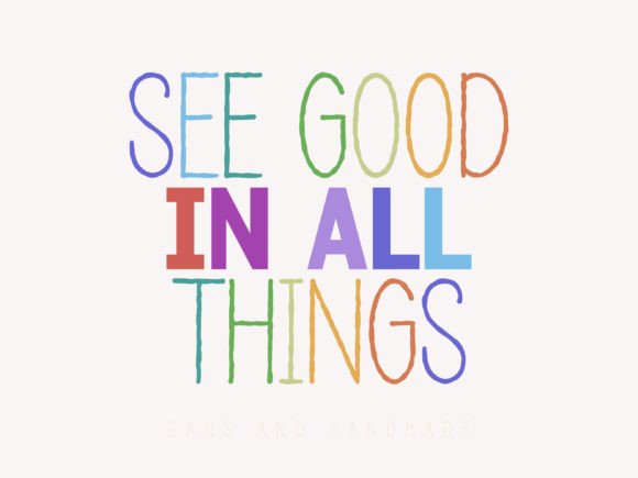 Smile and Happy Font PNG with transparent background - Preview 3