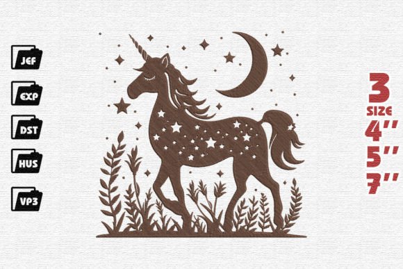 Unicorn with Stars