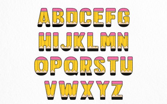 Back to School Army Font - Preview 1