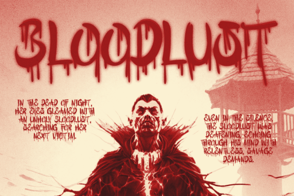Bloody Shout Font - Preview 1