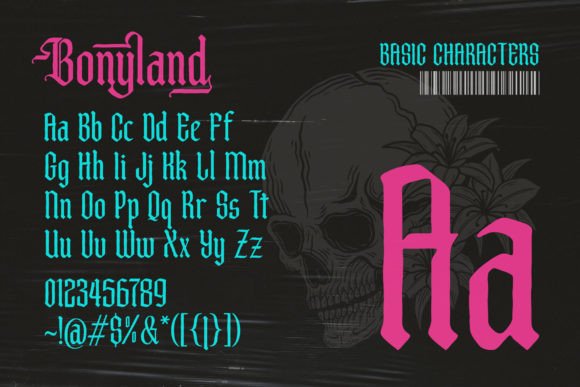 Bonyland Font PNG with transparent background - Preview 5