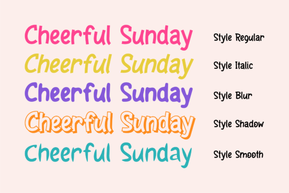 Cheerful Sunday Font - Preview 2