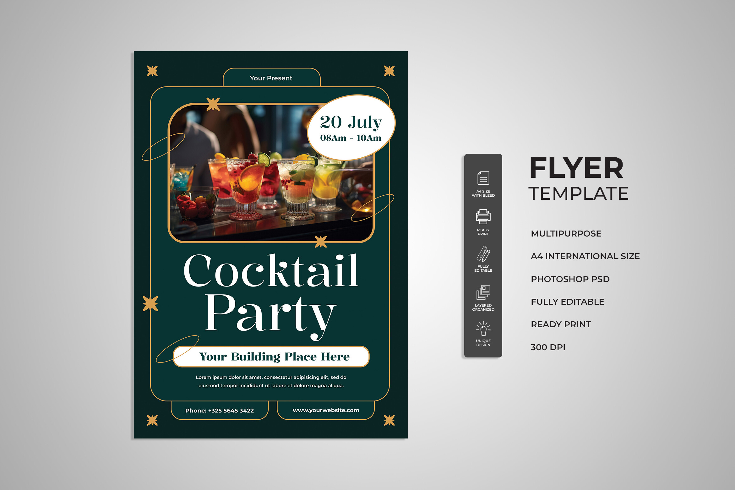 Cooktail Party Flyer Graphic by uicreativenet · Creative Fabrica