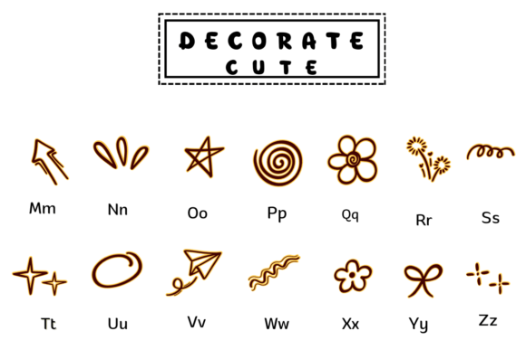 Decorate Cute Font - Preview 2