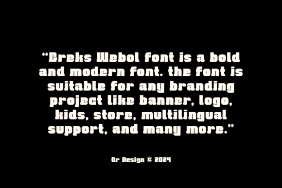Greks Webol Font - Preview 4