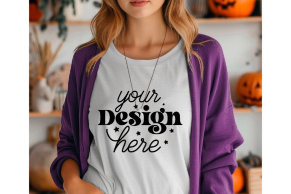 Halloween Women Mockup 38 Graphic T-Shirts By MockupMatrixStore