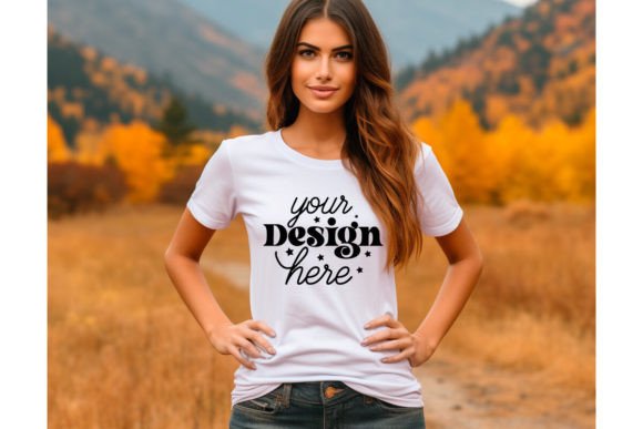 Halloween Women Mockup 52 Graphic T-Shirts By MockupMatrixStore