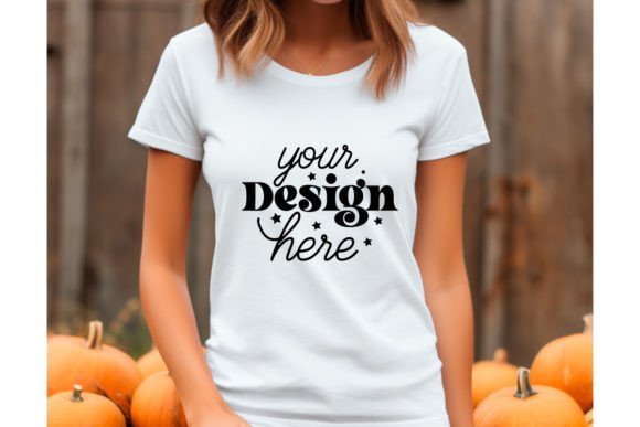 Halloween Women Mockup 59 Graphic T-Shirts By MockupMatrixStore