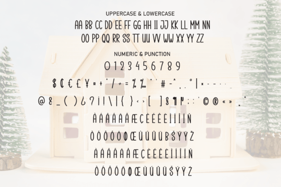 Mini House Font PNG with transparent background - Preview 6