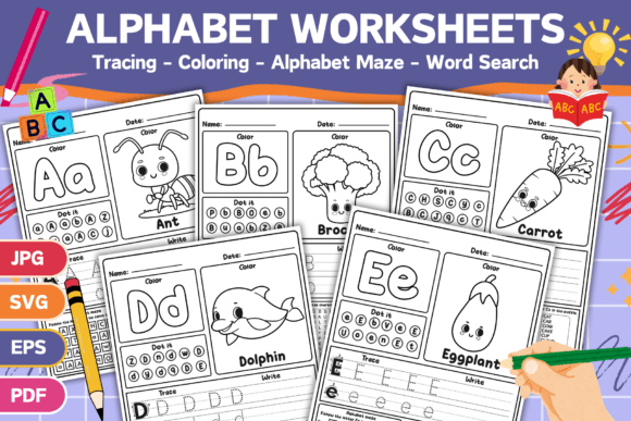 Printable Alphabet Worksheets for Kids
