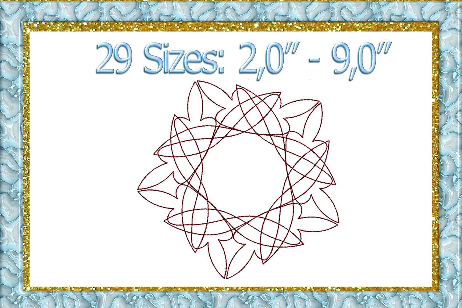 Quilt Block Machine Embroidery Design