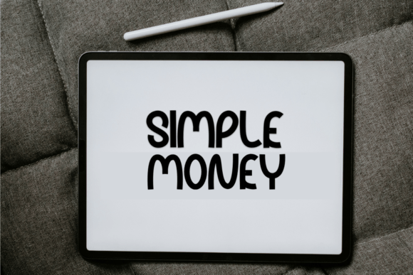 Simple Money Font PNG with transparent background - Preview 3