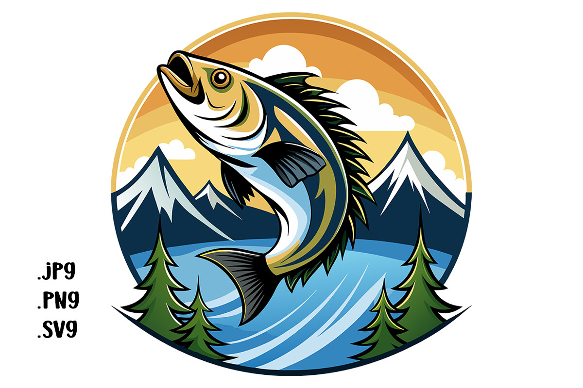 Bass Graphic by Joanna Redesiuk · Creative Fabrica