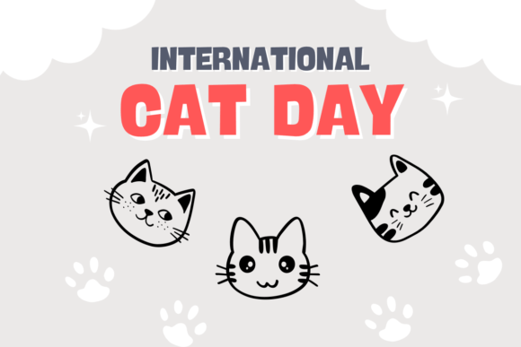 Cute Vintage Cat Font PNG with transparent background - Preview 6