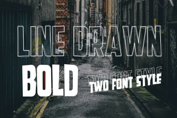Drawn Down Font - Preview 1