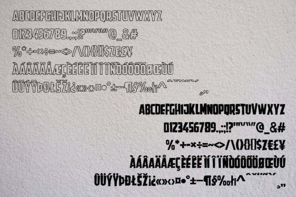 Drawn Down Font - Preview 4
