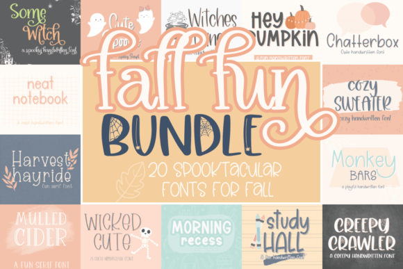 Fall Fun Font Bundle Bundles