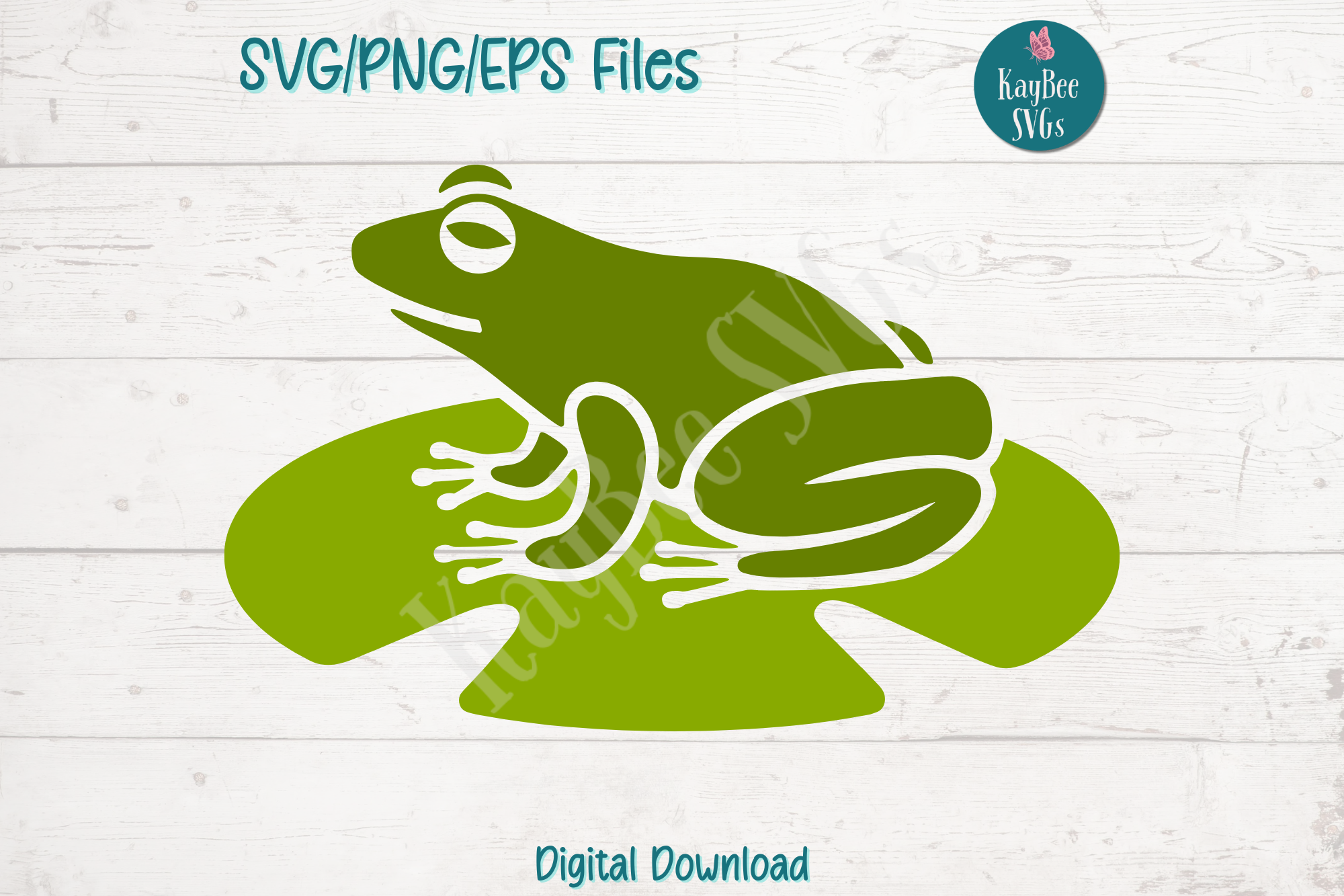 Frog on Lily Pad Graphic by kaybeesvgs · Creative Fabrica