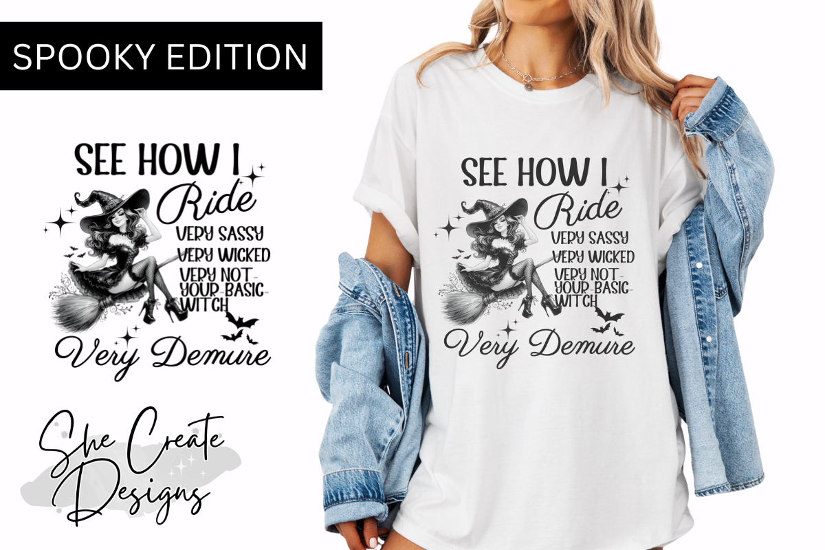 Halloween Witch Demure Design Graphic by melina wester · Creative Fabrica