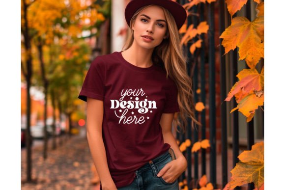Halloween Women Mockup 83 Graphic T-Shirts By MockupMatrixStore