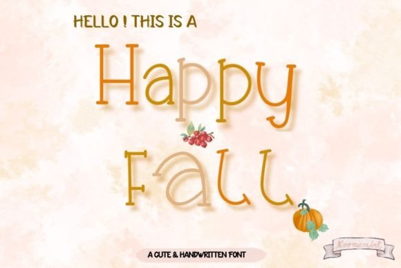 Happy Fall Font - Preview 1