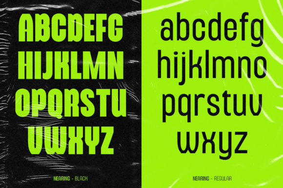 Nearing Font PNG with transparent background - Preview 3